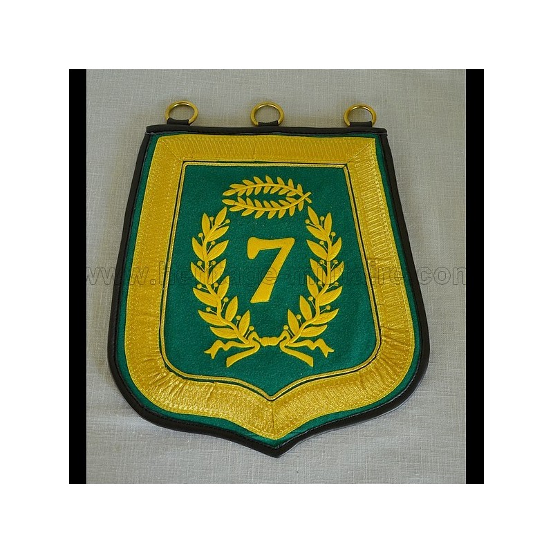 Sabretache 7th hussard embroidered mod troop N1er