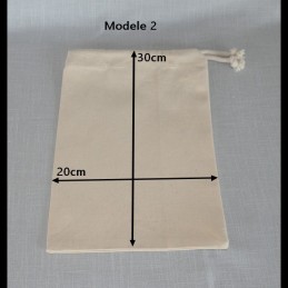 Canvas bags with rope 4 sizes 