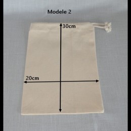 Sacs canevas avec corde 4 tailles aux choix