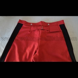 French officer pants red garance with black trim Napoleon III