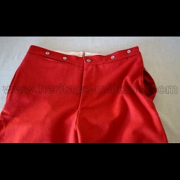 French officer pants red garance with black trim Napoleon III