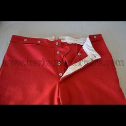 French officer pants red garance with black trim Napoleon III