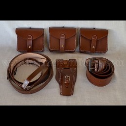 Brown leather full set France 14-18 WWI