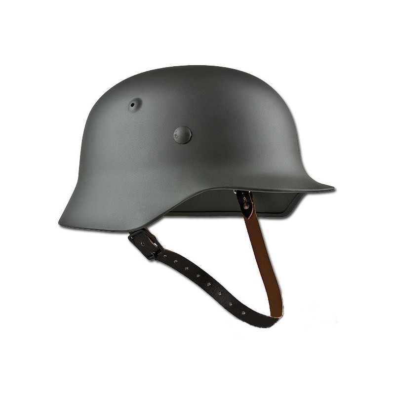 MJZYP WW2 M35 Acier Casque Allemand WW II Casque De Sécurité Acier À Haute  Résistance Guerre Mondiale 2 Casque avec Doublure en Cuir Black :  : Sports et Loisirs