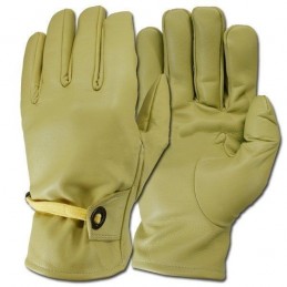 Gants en cuir "Cow-Boys" jaune clair