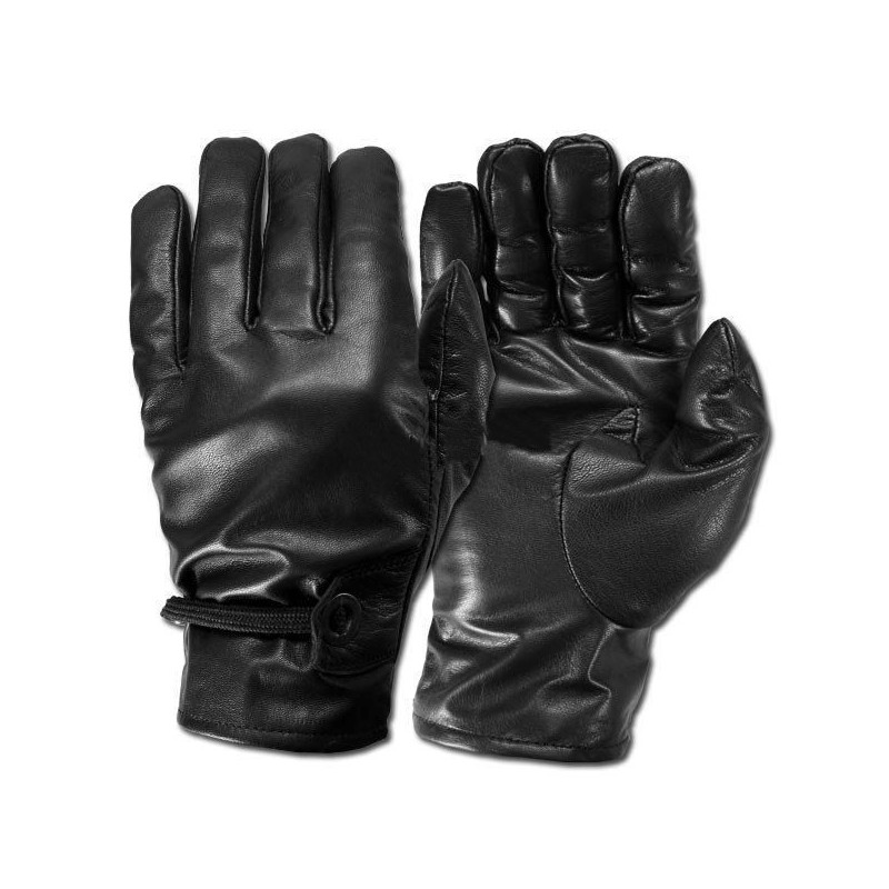 Gants en cuir "Cow-Boys" noir