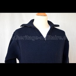 Pull de marin en laine bleu marine 